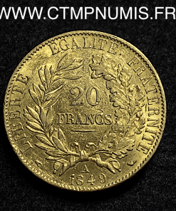 ,MONNAIE,20,FRANCS,OR,CERES,1849,PARIS,