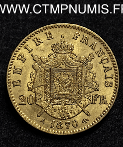 ,MONNAIE,EMPIRE,20,FRANCS,OR,NAPOLEON,III,1870,PARIS,