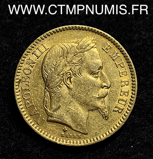 ,MONNAIE,EMPIRE,20,FRANCS,OR,NAPOLEON,III,1861,BB,STRASBOURG,