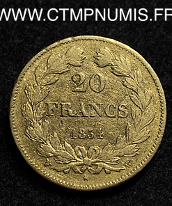 ,MONNAIE,ROYALE,LOUIS,PHILIPPE,20,FRANCS,OR,1834,W,LILLE,