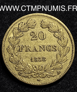 ,MONNAIE,ROYALE,20,FRANCS,OR,LOUIS,PHILIPPE,1838,PARIS,