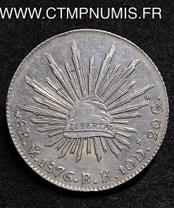 ,MONNAIE,MEXIQUE,8,REALES,ARGENT,1876,MO,MEXICO,