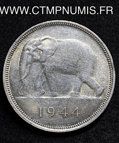 ,MONNAIE,CONGO,BELGE,50,FRANCS,ARGENT,1944,ELEPHANT,