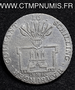 ,MONNAIE,ALLEMAGNE,HAMBOURG,16,SCHILLING,ARGENT,1789,