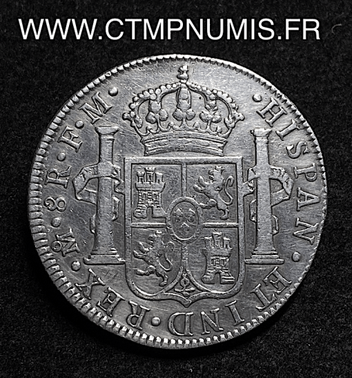 ,MONNAIE,MEXIQUE,8,REALES,ARGENT,CHARLES,III,1788,MEXICO,