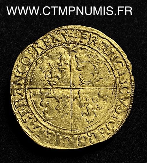 ,MONNAIE,ROYALE,FRANCOIS,I°,ECU,OR,DAUPHINE,1°,EMISSION,CREMIEUX,