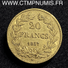 ,MONNAIE,ROYALE,20,FRANCS,OR,LOUIS,PHILIPPE,1837,PARIS,