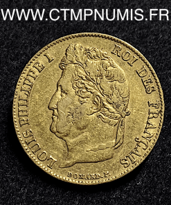 ,MONNAIE,ROYALE,20,FRANCS,OR,LOUIS,PHILIPPE,1837,PARIS,