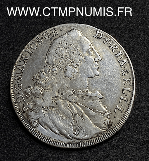 ,MONNAIE,ALLEMAGNE,BAVIERE,1,THALER,ARGENT,VIERGE,1763,