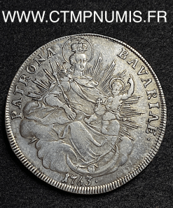 ,MONNAIE,ALLEMAGNE,BAVIERE,1,THALER,ARGENT,VIERGE,1763,