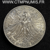 ,MONNAIE,ALLEMAGNE,FRANCFORT,DOUBLE,THALER,ARGENT,1866,