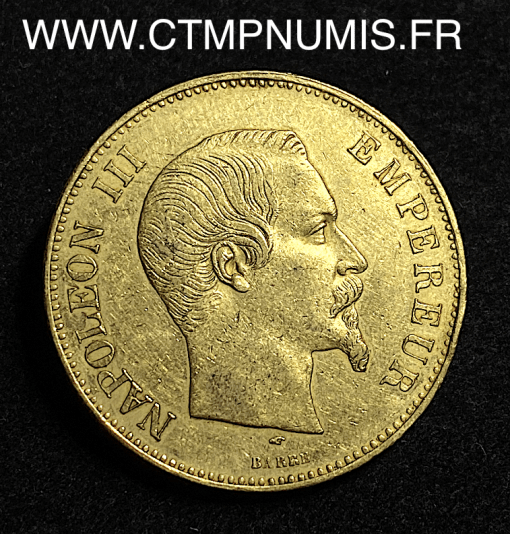 ,MONNAIE,EMPIRE,100,FRANCS,OR,NAPOLEON,III,TETE,NUE,1857,PARIS,