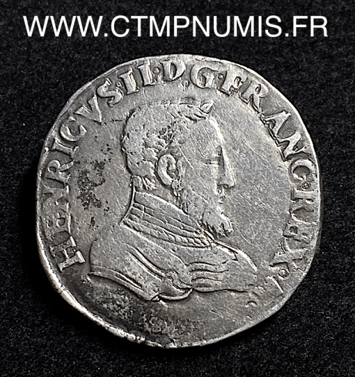 ,MONNAIE,ROYALE,HENRI,II,TESTON,ARGENT,1560,D,LYON,