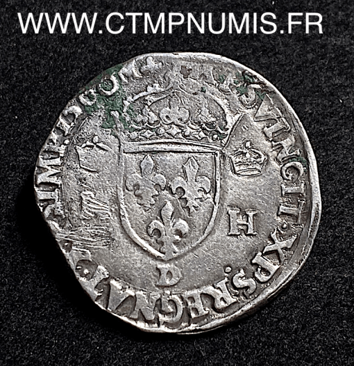 ,MONNAIE,ROYALE,HENRI,II,TESTON,ARGENT,1560,D,LYON,