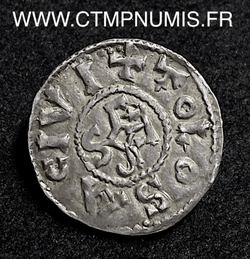 ,CAROLINGIEN,CHARLES,LE,CHAUVE,DENIER,ARGENT,TOULOUSE,