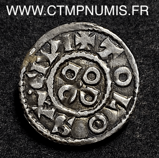 ,MONNAIE,CAROLINGIENS,DENIER,ARGENT,EUDES,TOULOUSE,