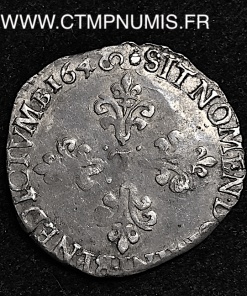 ,MONNAIE,ROYALE,LOUIS,XIII,1/4,FRANC,ARGENT,1640,M,TOULOUSE,