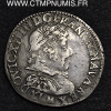 ,MONNAIE,ROYALE,LOUIS,XIII,1/2,FRANC,ARGENT,COL,PLAT,1627,M,TOULOUSE,