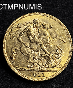 ,MONNAIE,CANADA,1,SOUVERAIN,OR,GEORGES,V,1911,C,
