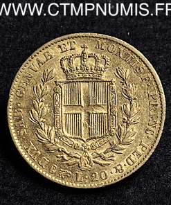,MONNAIE,ITALIE,SARDAIGNE,20,LIRE,OR,CHARLES,ALBERT,1834,TURIN,