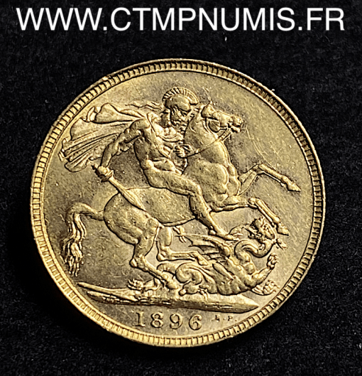 ,MONNAIE,GRANDE,BRETAGNE,1,SOUVERAIN,OR,VICTORIA,1896,