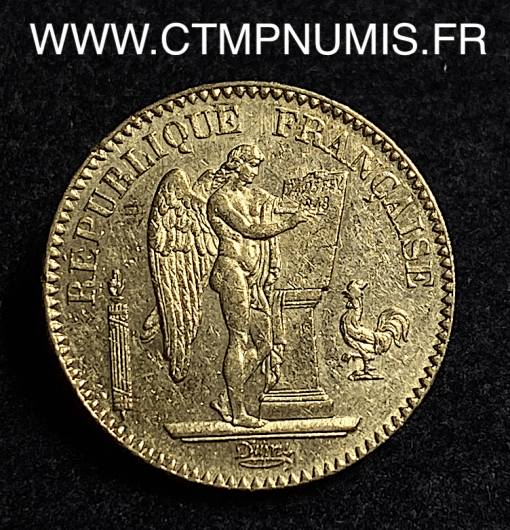 ,MONNAIE,II°,REPUBLIQUE,20,FRANCS,OR,GENIE,1848,PARIS,