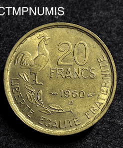 ,MONNAIE,20,FRANCS,GEORGES,GUIRAUD,1950,B,4,PLUMES,