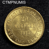 ,MONNAIE,FINLANDE,20,MARKKA,OR,1913,