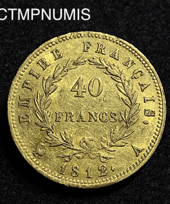 ,MONNAIE,EMPIRE,40,FRANCS,OR,NAPOLEON,EMPEREUR,1812,PARIS,