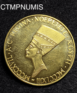 ,MEDAILLE,OR,NEFERTITI,TOUTANKHAMON,EGYPTE,