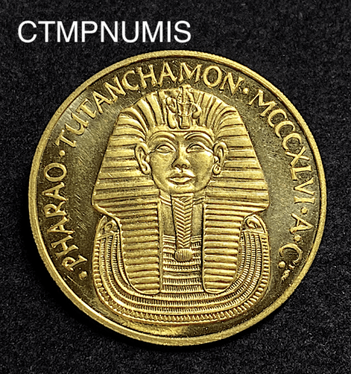 ,MEDAILLE,OR,NEFERTITI,TOUTANKHAMON,EGYPTE,