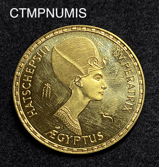 ,MEDAILLE,OR,EGYPTE,NEFERTITI,CLEOPATRE,