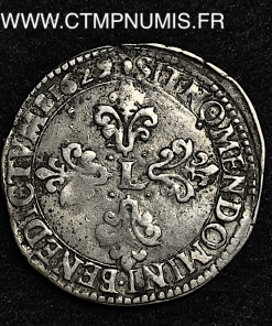 ,MONNAIE,ROYALE,LOUIS,XIII,1/2,FRANC,ARGENT,COL,PLAT,1629,M,TOULOUSE,