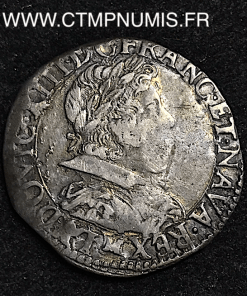 ,MONNAIE,ROYALE,LOUIS,XIII,1/2,FRANC,ARGENT,COL,PLAT,1630,M,TOULOUSE,