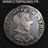 ,MONNAIE,ROYALE,LOUIS,XIII,1/2,FRANC,COL,PLAT,1640,M,TOULOUSE,