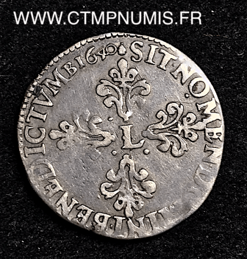 ,MONNAIE,ROYALE,LOUIS,XIII,1/2,FRANC,COL,PLAT,1640,M,TOULOUSE,