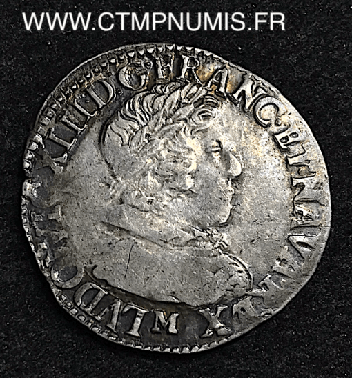 ,MONNAIE,ROYALE,LOUIS,XIII,1/2,FRANC,ARGENT,COL,PLAT,1641,M,TOULOUSE,