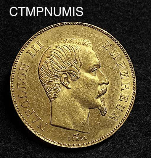 ,MONNAIE,EMPIRE,50,FRANCS,OR,NAPOLEON,III,1856,PARIS,