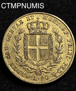 ,MONNAIE,ITALIE,20,LIRE,OR,CHARLES,ALBERT,1844,TURIN,