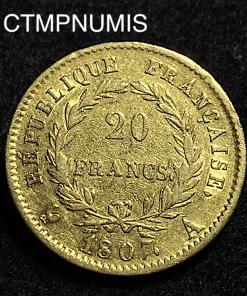 ,MONNAIE,20,FRANCS,OR,NAPOLEON,EMPEREUR,1807,PARIS,
