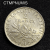 ,MONNAIE,2,FRANCS,ARGENT,SEMEUSE,1914,C,CASTELSARRAZIN,