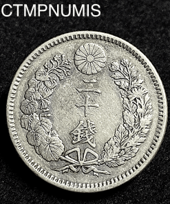 ,MONNAIE,JAPON,20,SEN,ARGENT,1894,27,MEIJI,