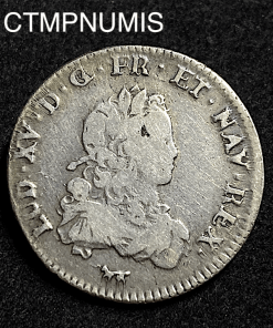 ,MONNAIE,ROYALE,LOUIS,XV,1/3 ,ECU,FRANCE,ARGENT,1720,