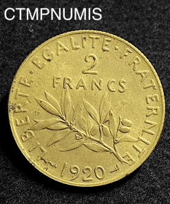 ,MONNAIE,ESSAI,2,FRANCS,SEMEUSE,LAITON,1920,