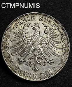 ,MONNAIE,ALLEMAGNE,FRANCFORT,1,GULDEN,ARGENT,1844,