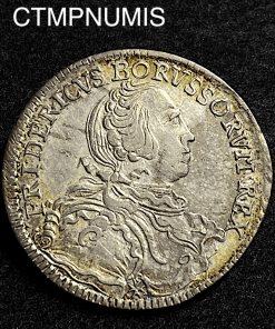 ,MONNAIE,ALLEMAGNE,PRUSSE,1/4,THALER,ARGENT,BRESLAU,1757,B,