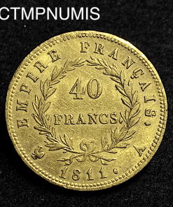 ,MONNAIE,EMPIRE,40,FRANCS,OR,NAPOLEON,1811,PARIS,