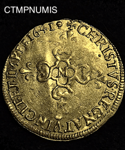 ,MONNAIE,ROYALE,LOUIS,XIII,ECU,OR,AU,SOLEIL,1641,M,TOULOUSE,