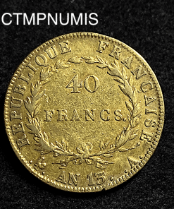 ,MONNAIE,REPUBLIQUE,40,FRANCS,OR,NAPOLEON,AN,13,PARIS,