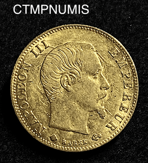 ,MONNAIE,EMPIRE,5,FRANCS,OR,NAPOLEON,1860,BB,STRASBOURG,